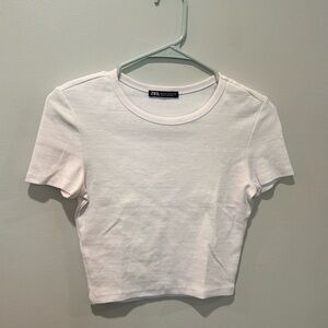 Zara White Crop